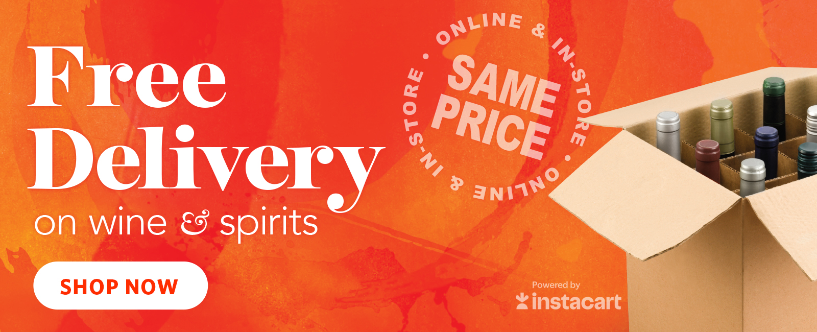 Free Delivery on Wine & Spirits - SHOP NOW
